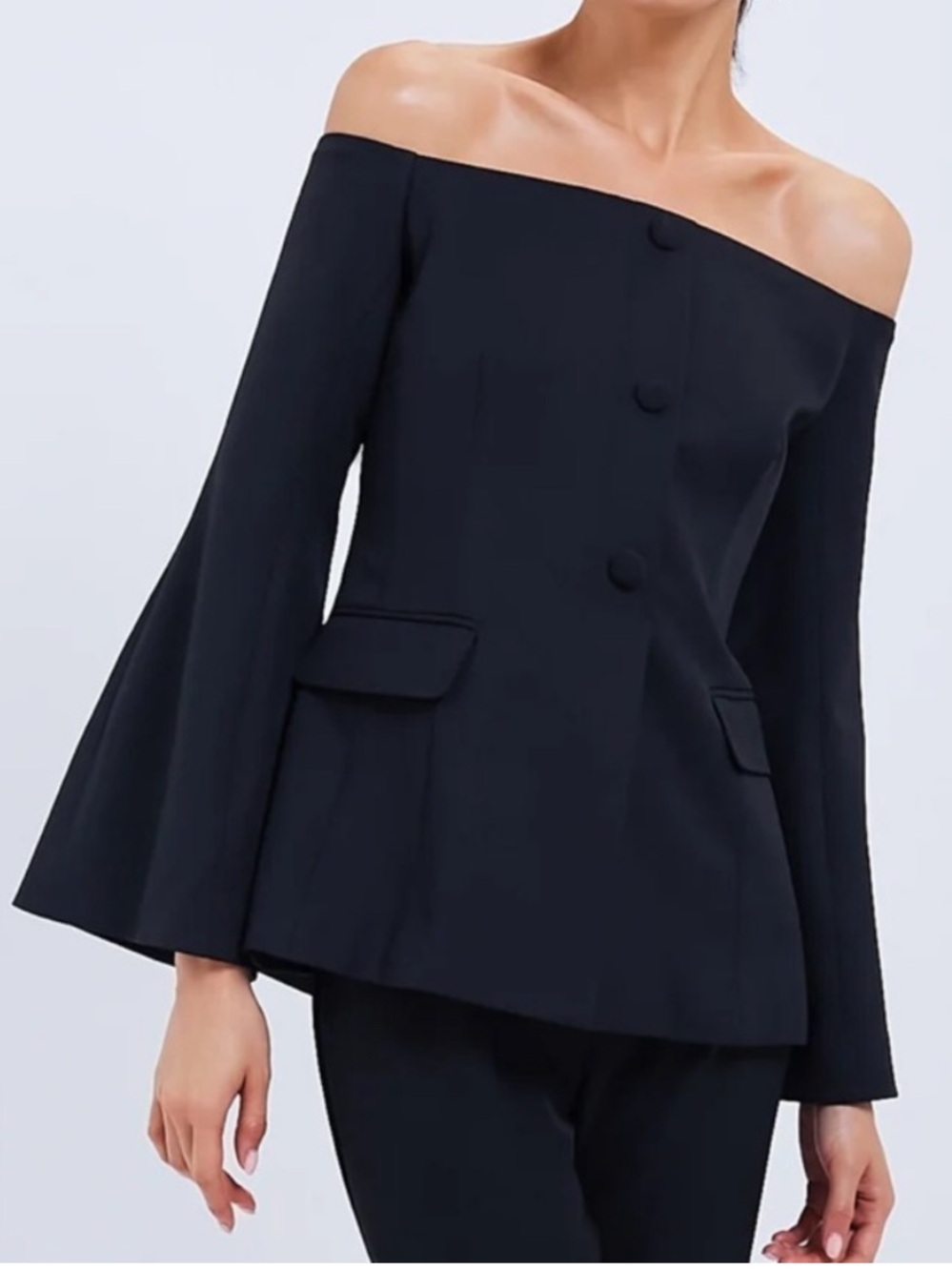 Tuckernuck Bria Off Shoulder Blouse Women’s Size XXXL Back Zip Elegant Formal - Picture 1 of 12